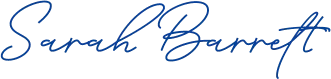 Sarah Barrett signature